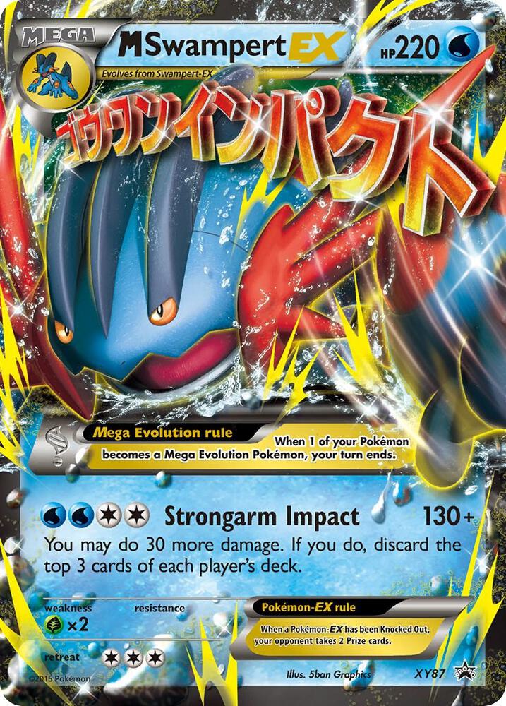 PSA 8 2015 Pokemon Xy Black Star Promos Xy87 M Swampert Ex, PSA 8