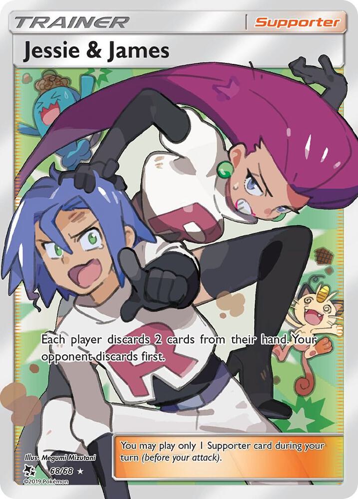 PSA 10 2019 Pokemon Sun & Moon Hidden Fates 68 Full Art/jessie & James, PSA 10