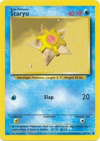 PSA 10 1996 Pokemon Japanese Basic 120 Staryu, PSA 10