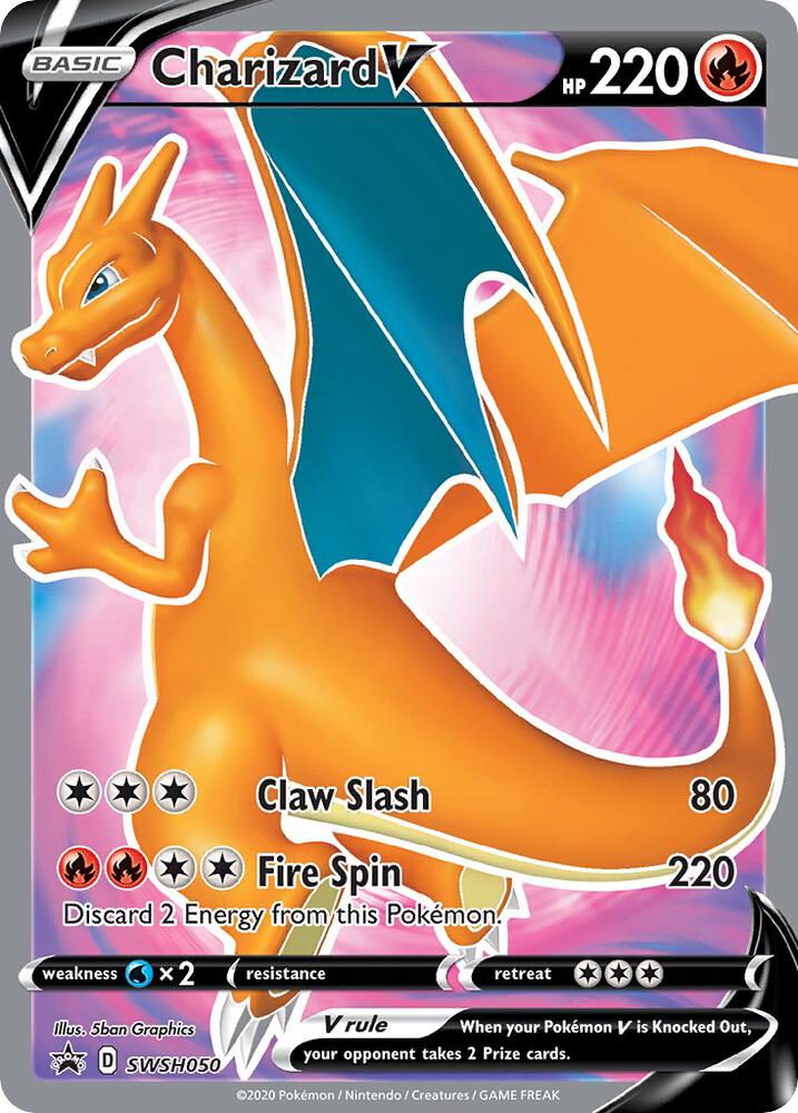 PSA 9 2020 Pokemon Swsh Black Star Promo 050 Charizard V Champion's Path Elite Trainer Box, PSA 9