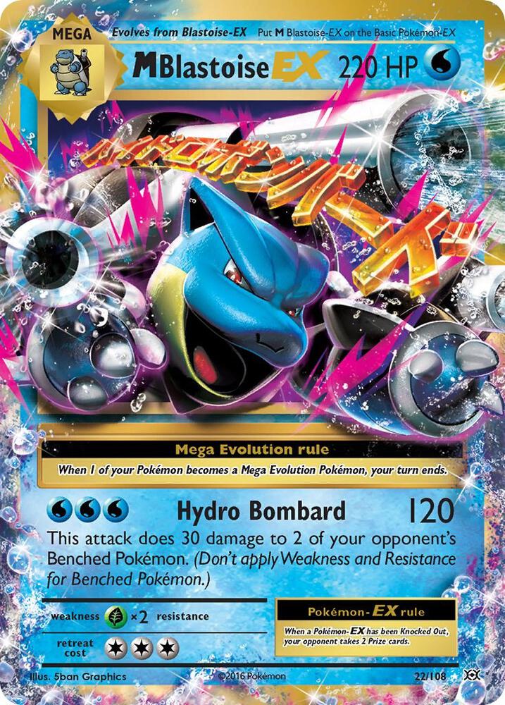 PSA 10 2016 Pokemon Xy Evolutions 22 M Blastoise Ex, PSA 10