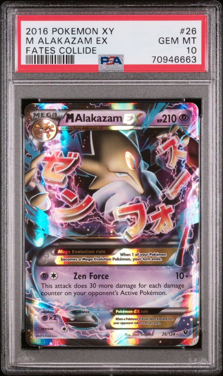 PSA 10 2016 Pokemon Xy Fates Collide 26 M Alakazam Ex, PSA 10